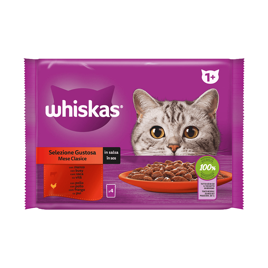 WHISKAS CORE SEL. CARNES GUSTOSA 13*4*85