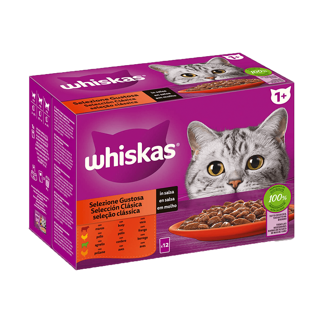 WHISKAS CORE 4*12*85 MULTIPACK CARNES CL