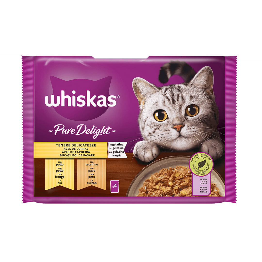 WHISKAS PURE DELIGHT AVES CORRAL 13*4*85