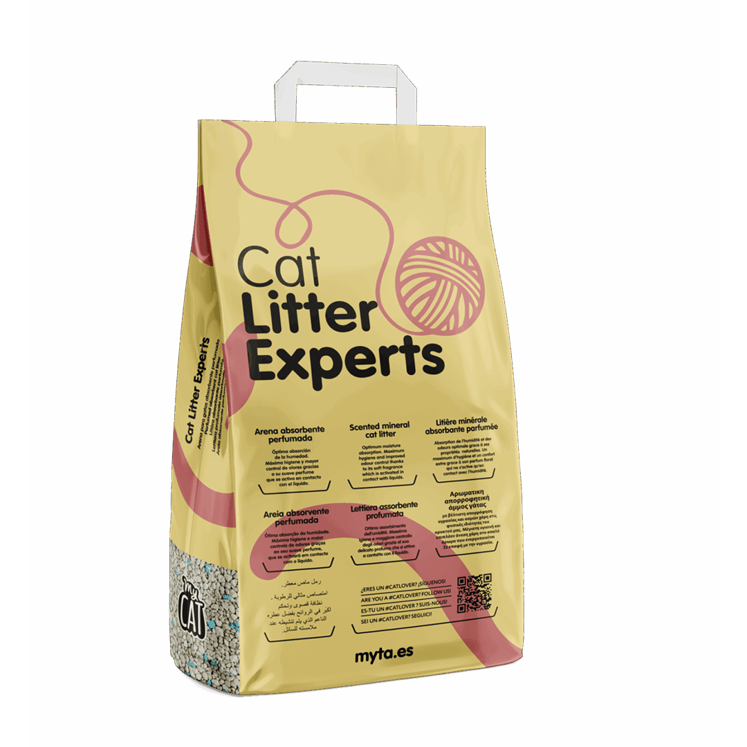 LECHO DE GATOS PERFUMADO MYCAT 5KG - Imagen 2