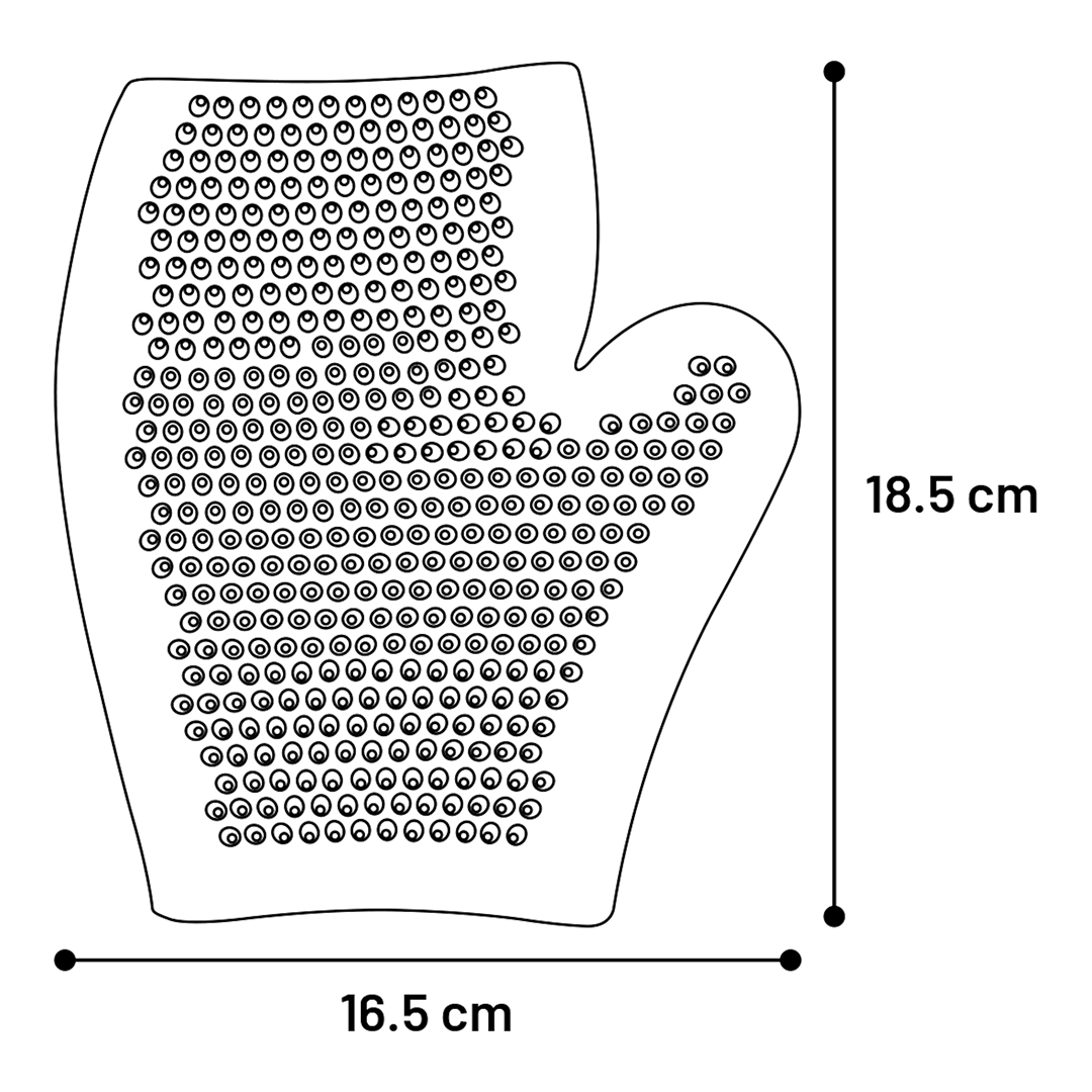 GUANTE GOMA PARA MASAJE - Imagen 6