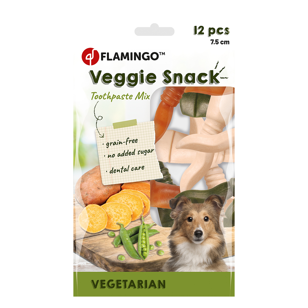 SNACK VEGGIE DENTIFRICO MIX 7,5CM 12UD