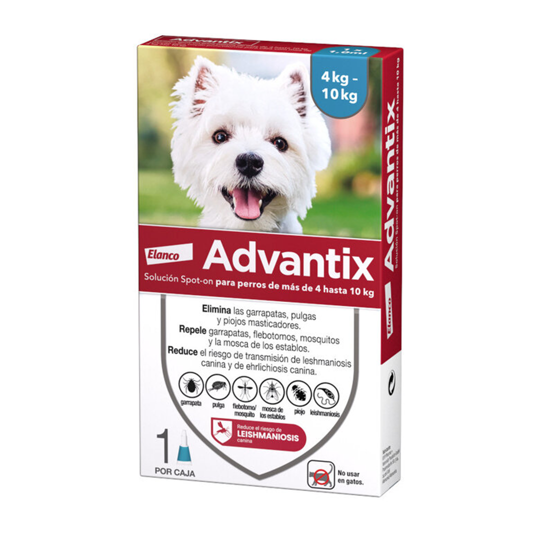ADVANTIX PERROS 4-10 KG PIPETA 1.0ML