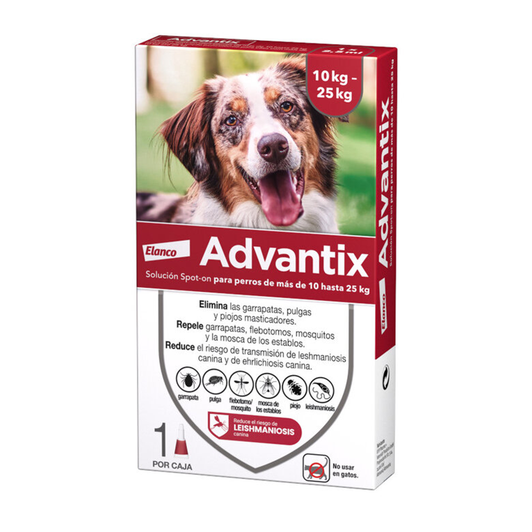 ADVANTIX PERROS 10-25 KG PIPETA (2.5ML)