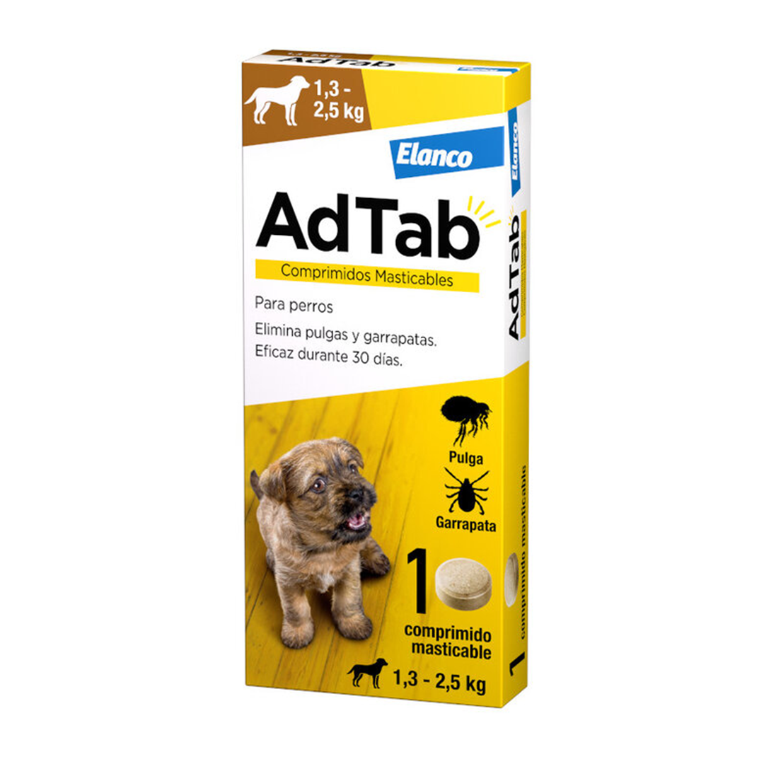 ADTAB 1,3-2,5 KG 1COMPRIMIDO PERROS 56MG