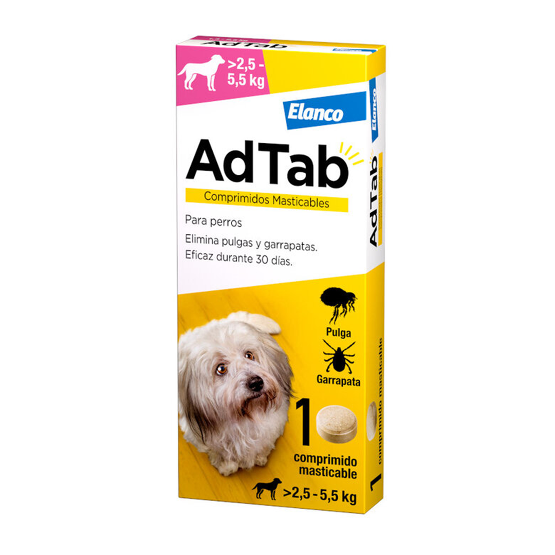 ADTAB 2,5 -5 KG 1COMPRIMIDO PERROS 112MG