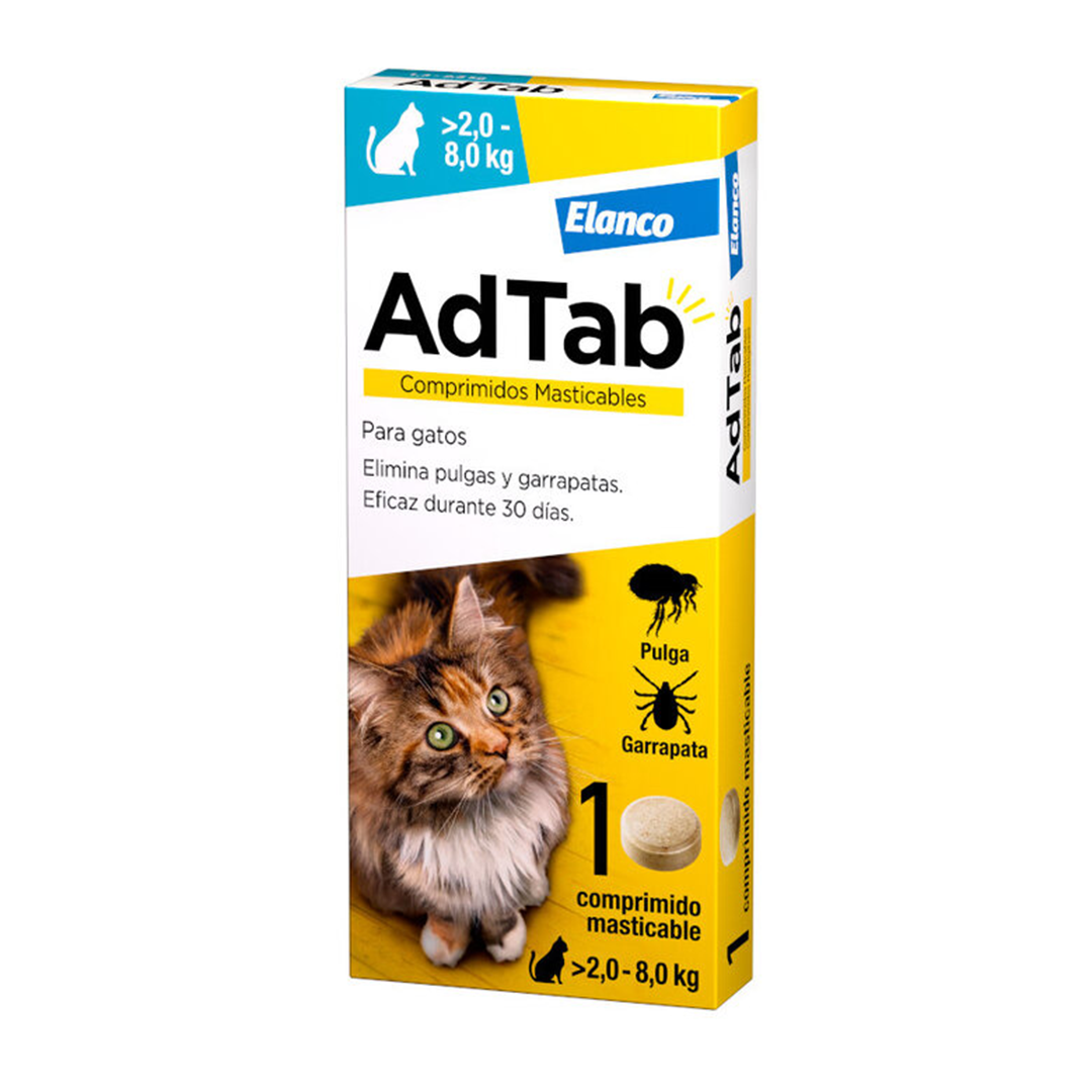 ADTAB 2-8 KG 1 COMPRIMIDO GATOS 48 MG